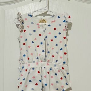 Beautiful Beaufort Bonnet Co. Heart Romper
